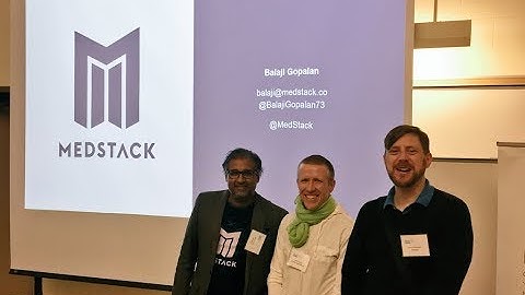 MedStack CEO Balaji Gopalan at 2017 Apps For Health