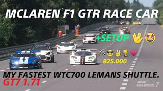 MCLAREN F1 GTR RACE CAR - FASTEST LEMANS SHUTTLE + WTC 700 SETUP (1.71)
