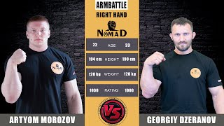 Artyom Morozov vs Georgiy Dzeranov Right hand ARMBATTLE