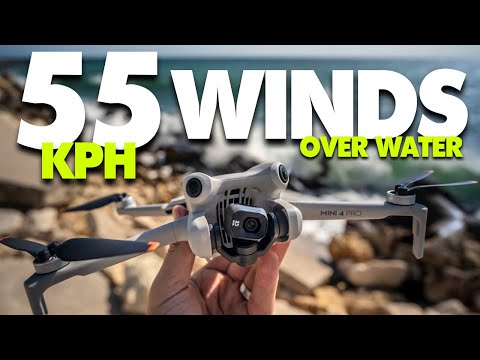 DJI Mini 4 Pro High Wind Test - 55 KPH Winds!