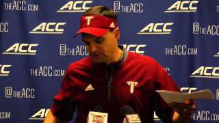 Troy Football Press Conference -- NC State Postgame (Neal Brown)