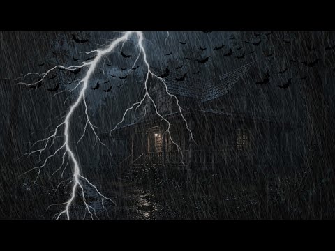 Thunderstorm Sounds for a Good Night's Sleep  Dark Night in an Old House  No Ads