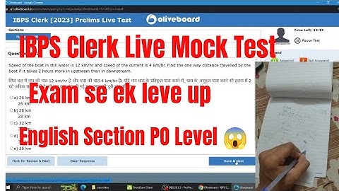 IBPS Clerk 2023 Live Mock Test Oliveboard | 14-15 August | Solved| My Score #ibps #ibpsclerk #ibpspo