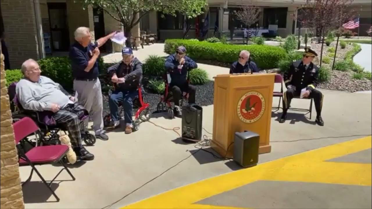 Dozens dedicate silhouette memorial at Cameron Missouri Veterans Home
