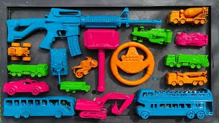 Membersihkan Mainan Mobil Balap, Truk Molen, Kereta Api, Bus Telolet, Truk Oleng, Excavator, Pesawat