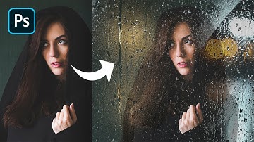 How to Adding Artistic Wet Glass Effect in Photoshop