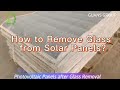 How to Remove Glass from Solar Panels | Automatic PV Glass Separator in Action #PVglassseparator