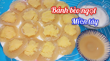 Bánh bèo ngọt /Cách pha bột bánh bèo có xoáy đồng tiền