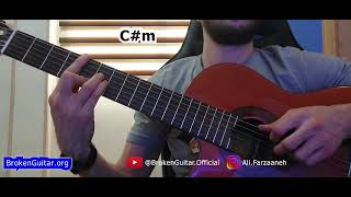 اجرای آکورد گیتار برای از شروین حاجی پور  Playing guitar chords Barayeh Shervin Hajipour