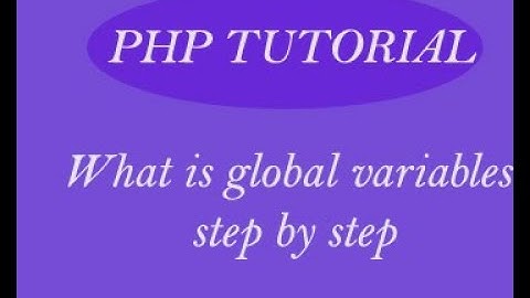 what is global variable in php