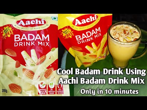 badam drink using aachi badam drink mix in tamil | aachi badam drink mix recipe in