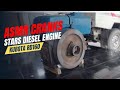 ASMR Cranks Start Diesel Engine Kubota RD160