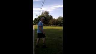 5-27-13 Katrina Showing Rob How To Do A Cartwheel - Fail For Rob