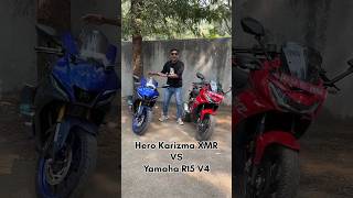 Asli king kon?? 😈🔥 Karizma XMR VS Yamaha R15 v4 #shorts #bhaveshjambhale