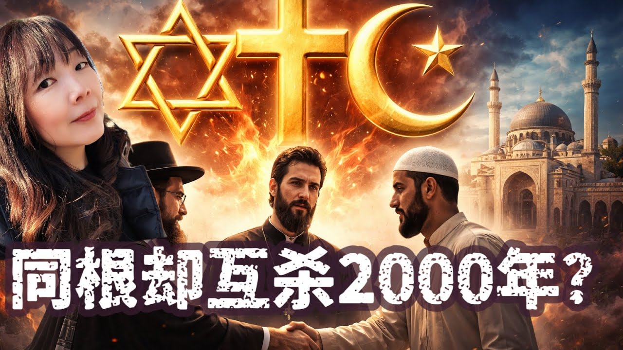 相爱相杀的千年宿敌！上帝给三个儿子的遗产，为什么变成了世界最深的裂痕？二十分钟快速搞懂基督教、犹太教、伊斯兰教的“爱恨情仇”