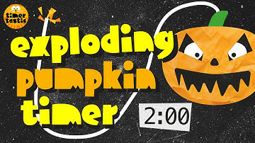2 Minute HALLOWEEN Pumpkin Bomb Timer 🎃💣 | Spooky Countdown with Explosive Ending in 4K!