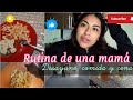 Rutina de una ama de casa a los 25 desayunocomidacena