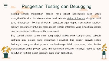 Perbedaan Testing dan Debugging