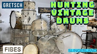 Vintage drum deals, Fibes drums, Gretsch Drums and more.