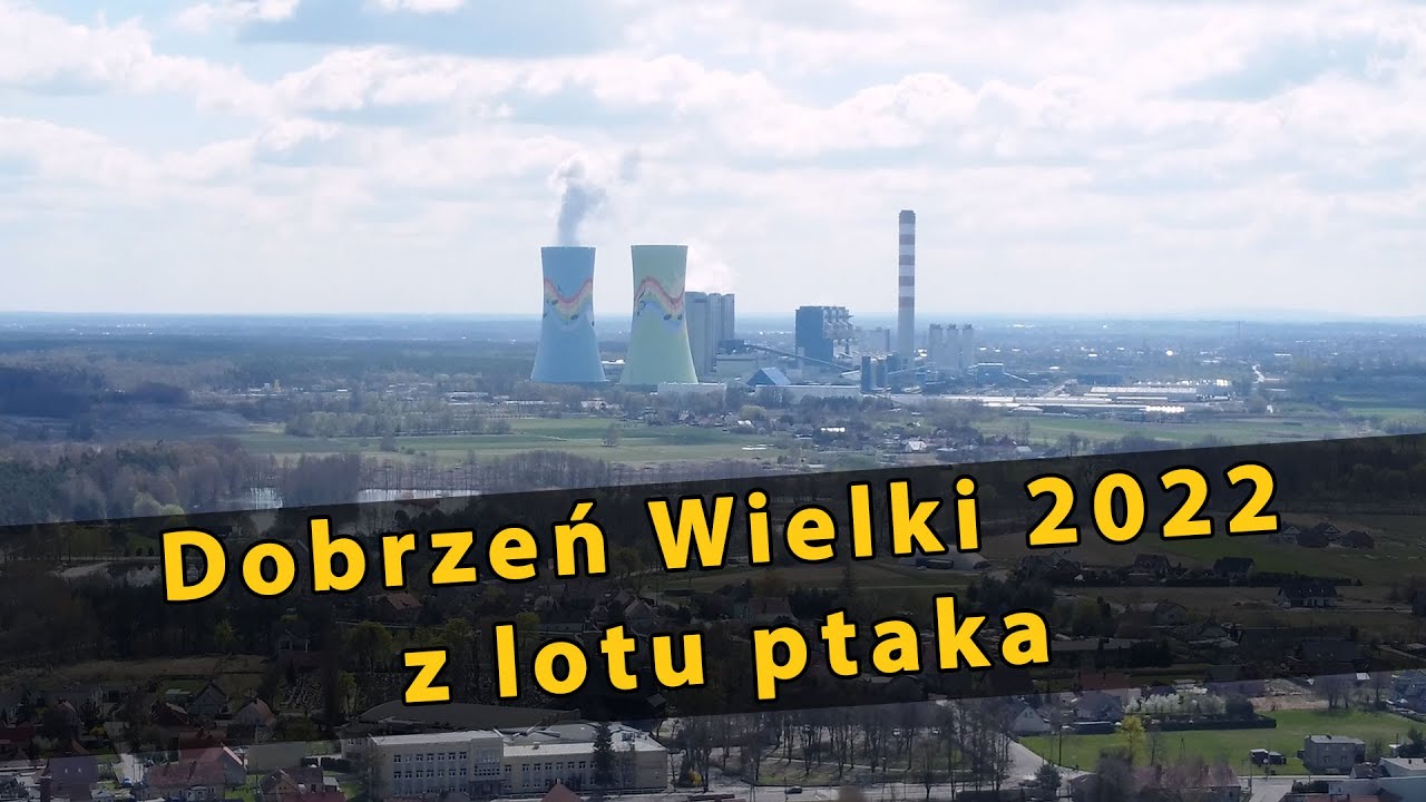 Dobrzeń Wielki i Chróścice (woj. opolskie) z lotu ptaka 4K