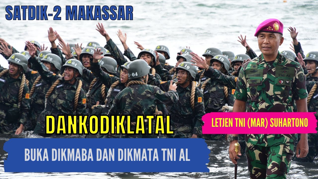 Dankodiklatal Buka Dikmaba dan Dikmata TNI AL di Satdik-2 Makassar