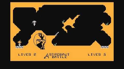 Astronaut Battle - Elwood Computers - Commodore 64 C64 gameplay