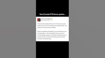 PTB servers update - Rust Console #shorts #rust #rustconsole