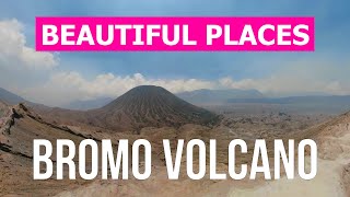 Volcano Bromo from drone | 4k video | Indonesia, Java island from above by Beautiful Places 93 views 2 months ago 1 minute, 30 seconds