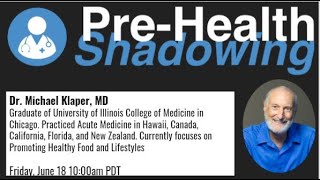 120 - Clinical Nutrition- Dr. Michael Klaper | Virtual Pre-Health Shadowing Session screenshot 3