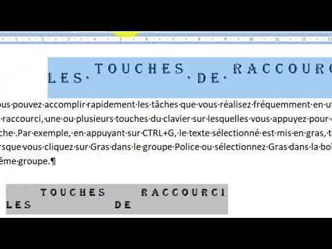 Les retraits et les espacements sur word