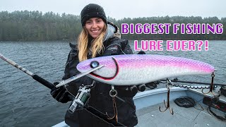 Fishing with the BIGGEST LURE EVER?! (Monster fishing)