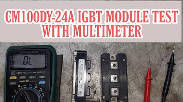How to test cm100dy-24A igbt module with multimeter | Abb vfd module test | vfd repairing lab