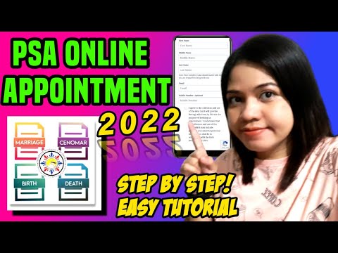 PSA ONLINE APPOINTMENT 2022 EASY TUTORIAL ll PAANO MAGPABOOK NG APPOINTMENT SA PSA 2022 ll TUTORIAL