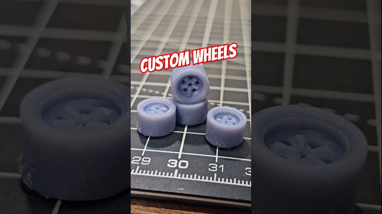 🔥🛞Making custom wheels for hotwheels porsche 911 