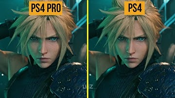 Final Fantasy VII Remake PS4 PRO VS PS4 Graphics Comparison (4K)