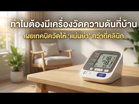 ทำไมคุณควรมีเครื่องวัดความดันไว้ที่บ้าน? ความลับสุขภาพที่รู้ได้ทุกเช้า