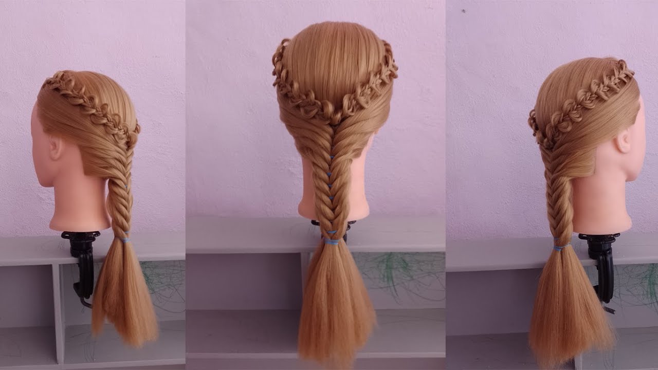 PEINADO CON TRENZA EN CABELLO LARGO YouTube peinado-con-trenza-en-cabello-largo-youtube