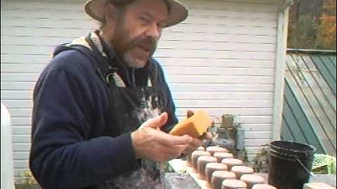 Thumbing off mugs after throwing in prep for applying pulled handles - Simon Leach