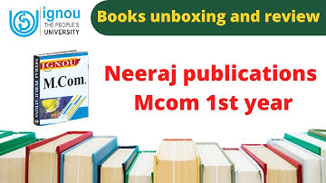 Neeraj publications MCOM 1st year👀📚 #ignou #booksunboxing  #booksreview #tanatanacademy