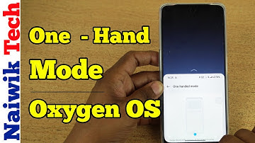 One-Handed Mode in Oneplus Phone | OxygenOS 14