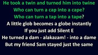 Tom Lehrer - Silent E KARAOKE