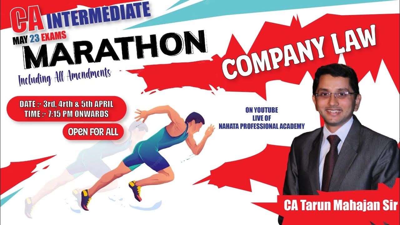 Company Law Marathon Revision | Part 1 | CA Intermediate | May 23 Exams ...