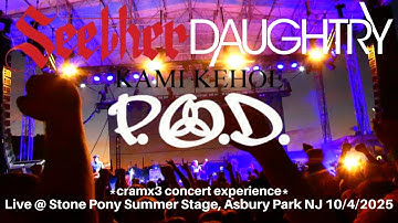 Seether, Daughtry, P.O.D. & Kami Kehoe LIVE @ Stone Pony Summer Stage Asbury Park NJ 10/4/2025