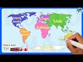 World Map : Basics of World Map | Oceans (PAISA), Continents, Equator, Tropics, Latitude &amp; Longitude