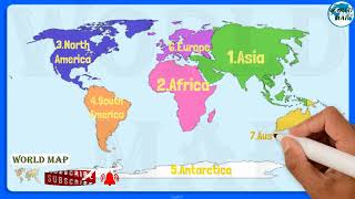 World Map : Basics of World Map | Oceans (PAISA), Continents, Equator, Tropics, Latitude & Longitude