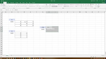 How To: Do matrix multiplication in Excel