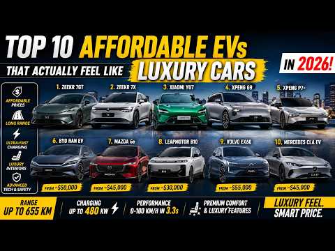 Top 10 Affordable EVs That Feel Like Luxury Cars in 2026!