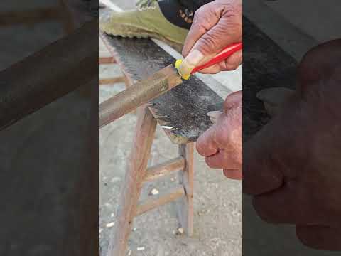 مهارة لا غنى عنها لشحذ منشارا 