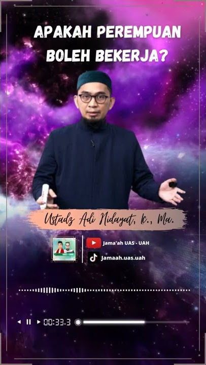 Apakah Perempuan Boleh Bekerja? Wanita Karir Harus Dengarkan Ini - Ustadz Adi Hidayat