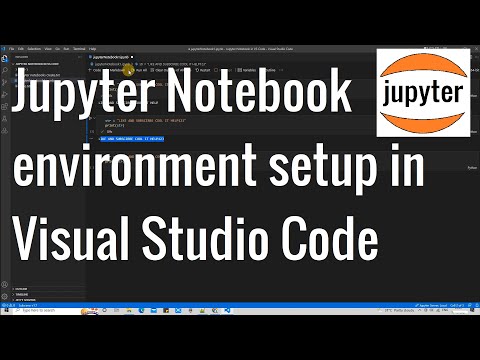 Jupyter Notebooks Environment setup in Visual Studio Code